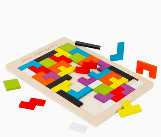 Wooden Tangram Puzzle | Brain Teaser Toys | CraftopiaArt