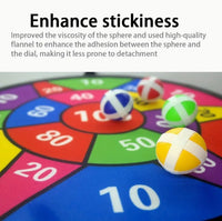 Sticky Ball Dart Board | 12-Piece Ball Dart Board | CraftopiaArt
