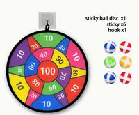 Sticky Ball Dart Board | 12-Piece Ball Dart Board | CraftopiaArt
