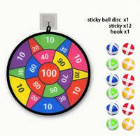 Sticky Ball Dart Board | 12-Piece Ball Dart Board | CraftopiaArt
