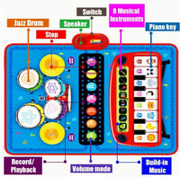 Piano & Drum Play Mat