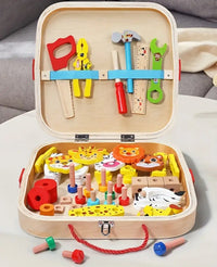 Animal Assembly Wooden Toolbox