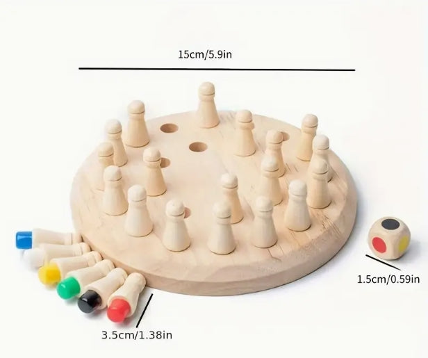 Wooden Memory Match Game