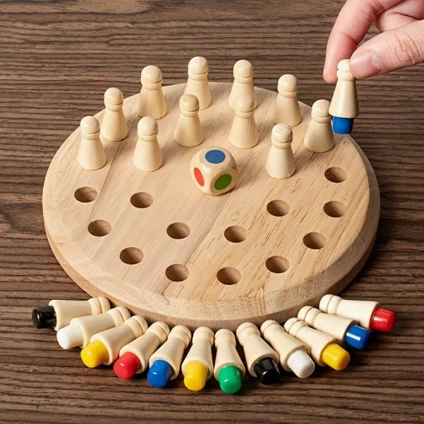 Wooden Memory Match Game
