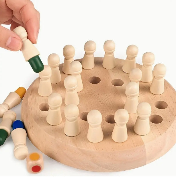 Wooden Memory Match Game