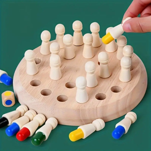 Wooden Memory Match Game