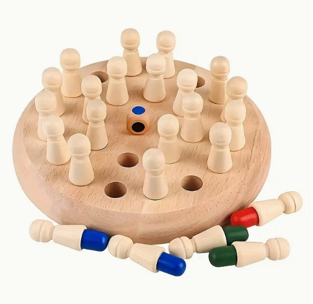 Wooden Memory Match Game