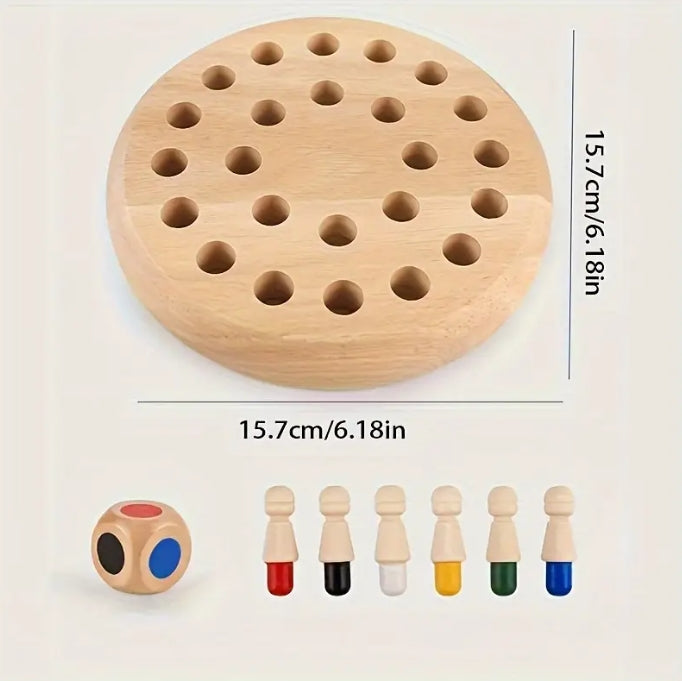 Wooden Memory Match Game