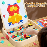 Magnetic Wooden Puzzle | Magnetic Puzzle Set | CraftopiaArt