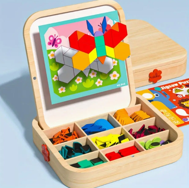 Magnetic Wooden Puzzle | Magnetic Puzzle Set | CraftopiaArt