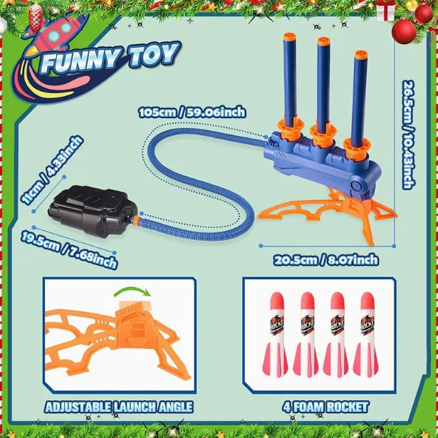 Rocket Launcher Toy | 2-in-1 Rocket Launcher | CraftopiaArt