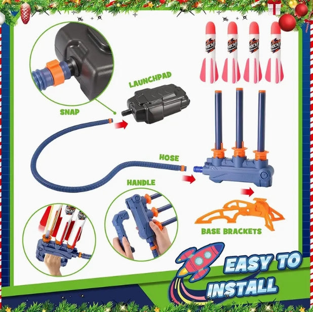 Rocket Launcher Toy | 2-in-1 Rocket Launcher | CraftopiaArt