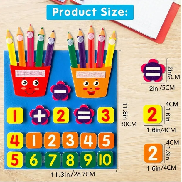 Interactive Numbers Math Felt Board