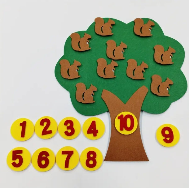 Apple Tree Numbers Felt Board