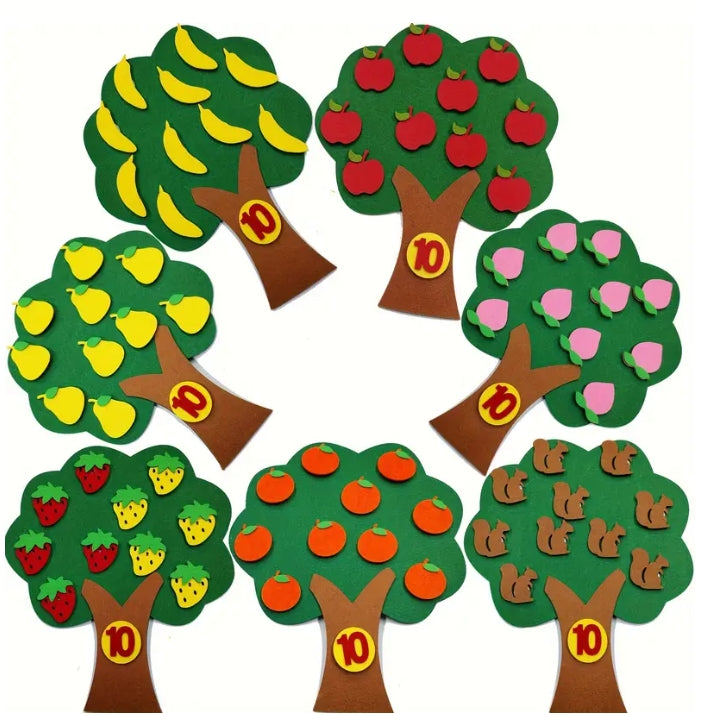 Apple Tree Numbers Felt Board