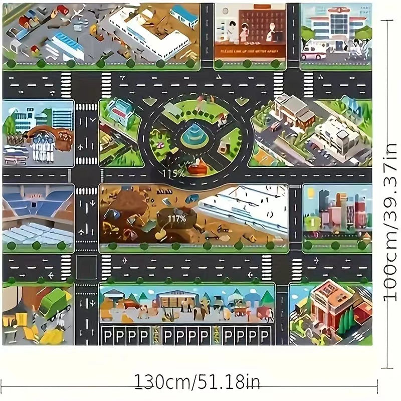 City Traffic & Engineering Play Mat