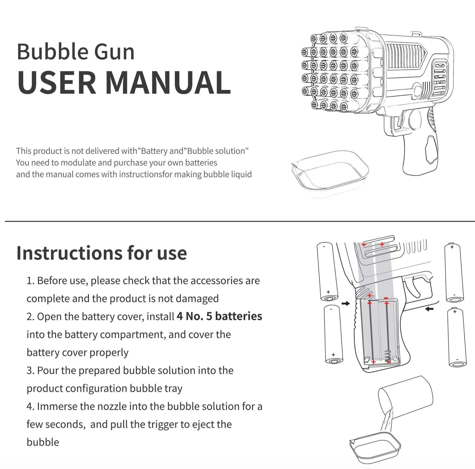 Bubble Blower Gun | LED Bubble Gun | CraftopiaArt