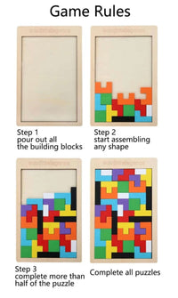 Wooden Tangram Puzzle | Brain Teaser Toys | CraftopiaArt