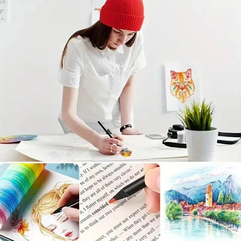 Rainbow Colored Pencils | Magic Gradient Pencils | CraftopiaArt
