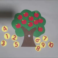 Apple Tree Numbers Felt Board