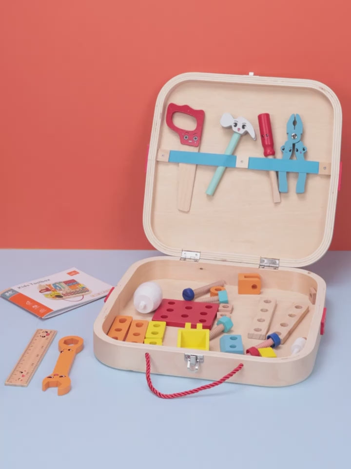 Animal Assembly Wooden Toolbox