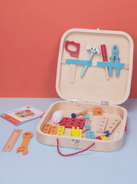Animal Assembly Wooden Toolbox