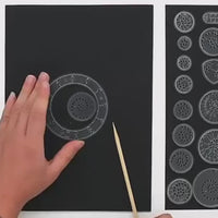 Magic Scratch Art Ruler Set