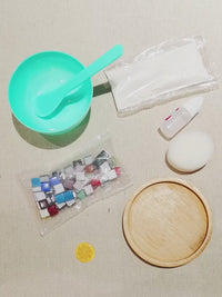 DIY Stained Glass Mosaic Coaster Kit
